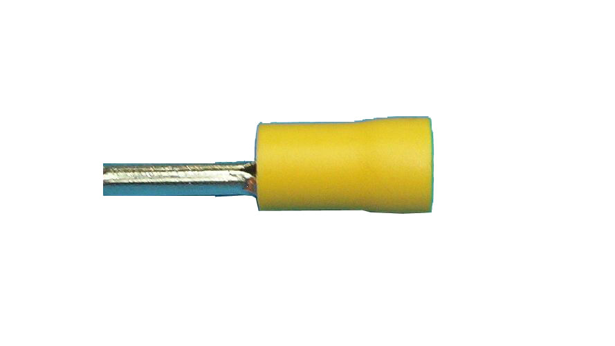 Terminal Compresion Punta 10/12AWG Amarillo 100U — Crompton — Crompton