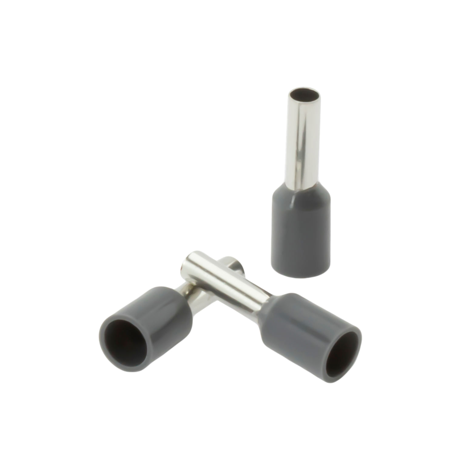 Terminal Ferrule 2.5mm Gris (X 100) — Crompton — Crompton