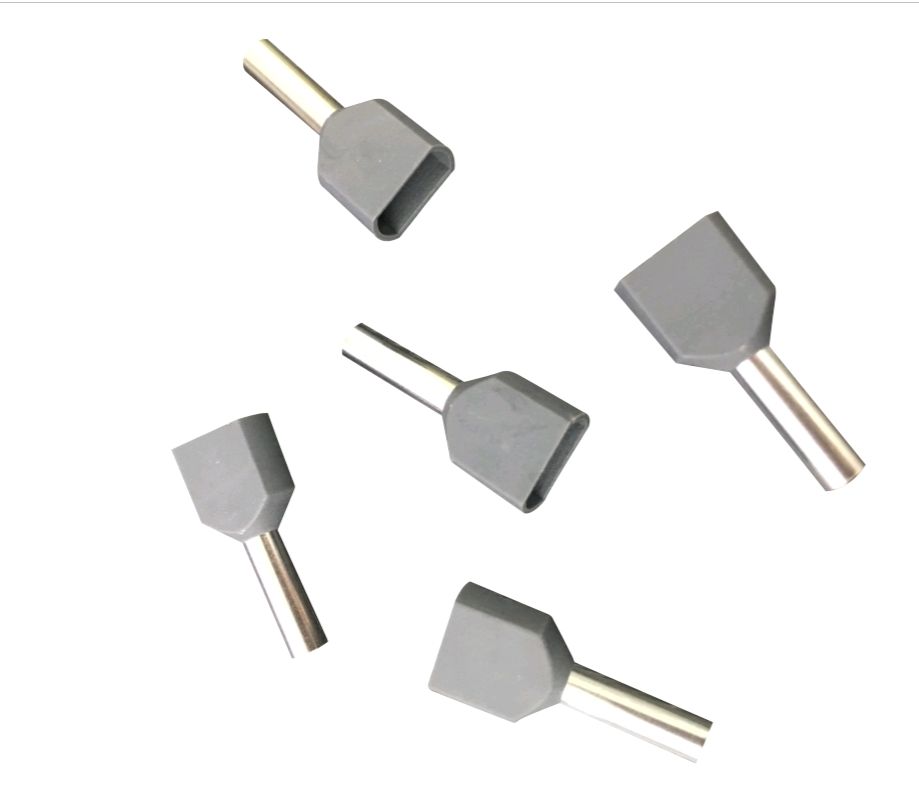 Terminal Ferrule Doble 2 X 2.5mm Gris X 100 — Crompton — Crompton