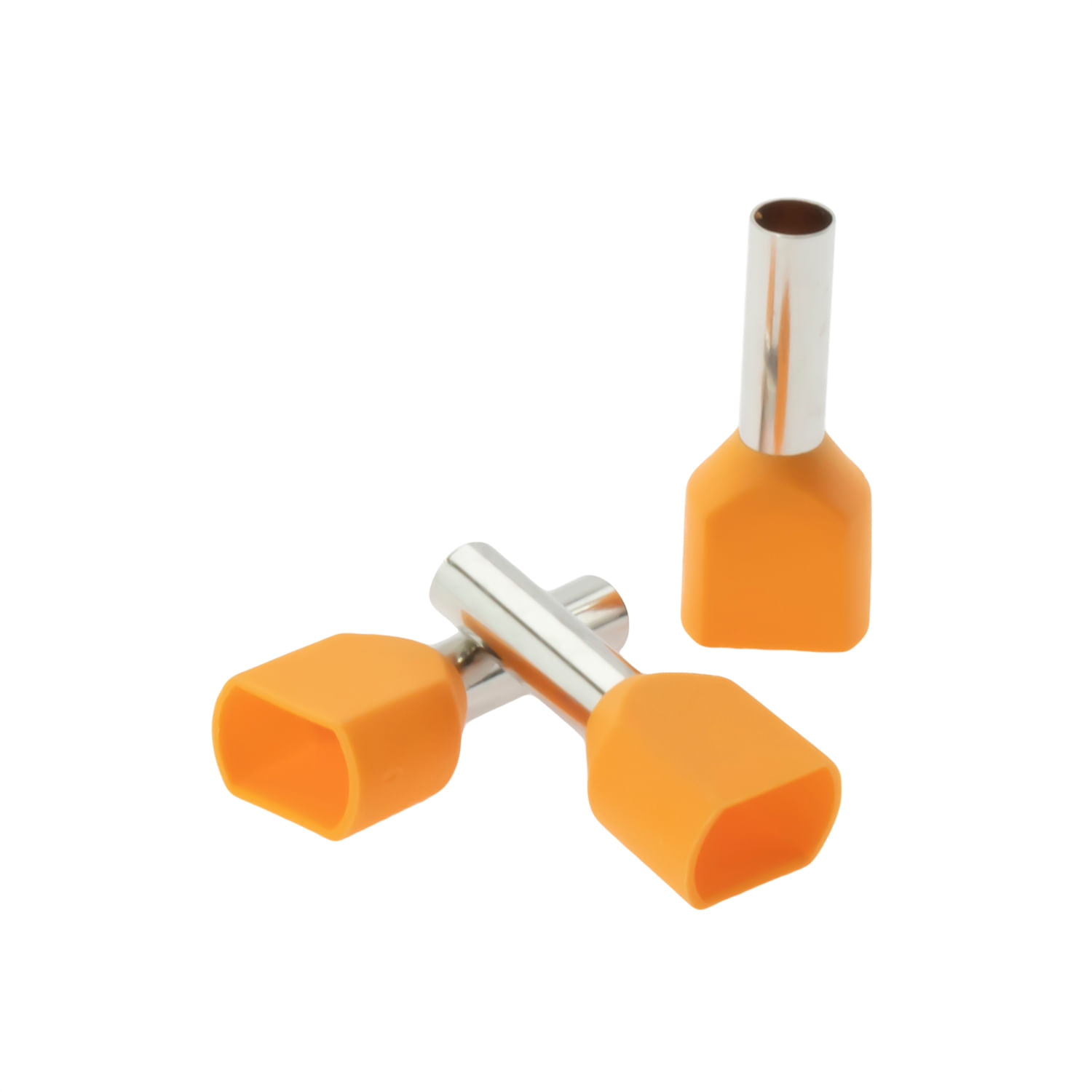 Terminal Ferrule Doble 2 X 4.0mm Naranja X 100 — Crompton — Crompton