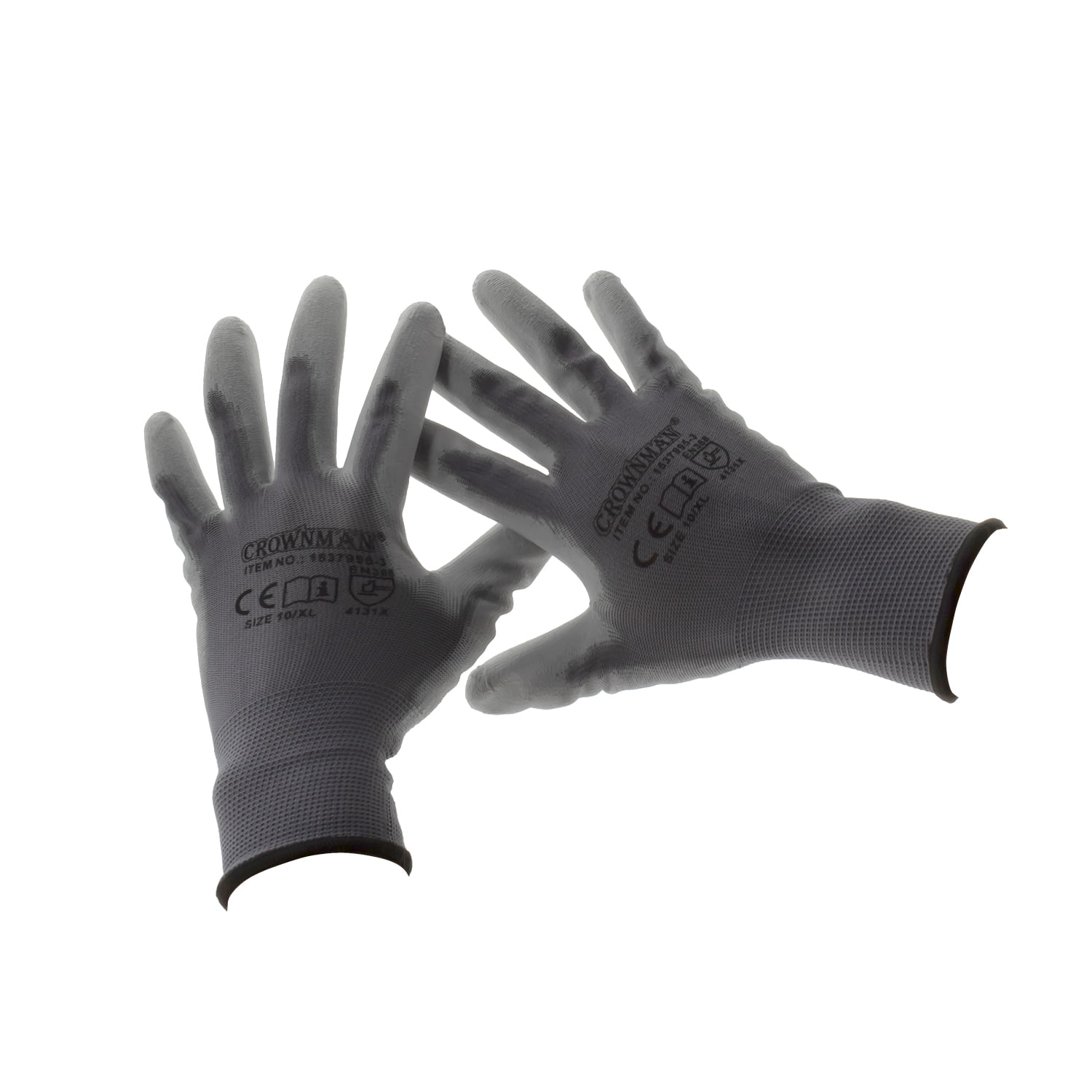 Guantes con Recubrimiento Goma Talla L Super Flex 395013 — CROWNMAN