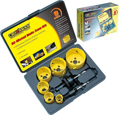 Kit Sierra Copa Bimetal 9 Unidades 22mm a 64mm 395028 — CROWNMAN