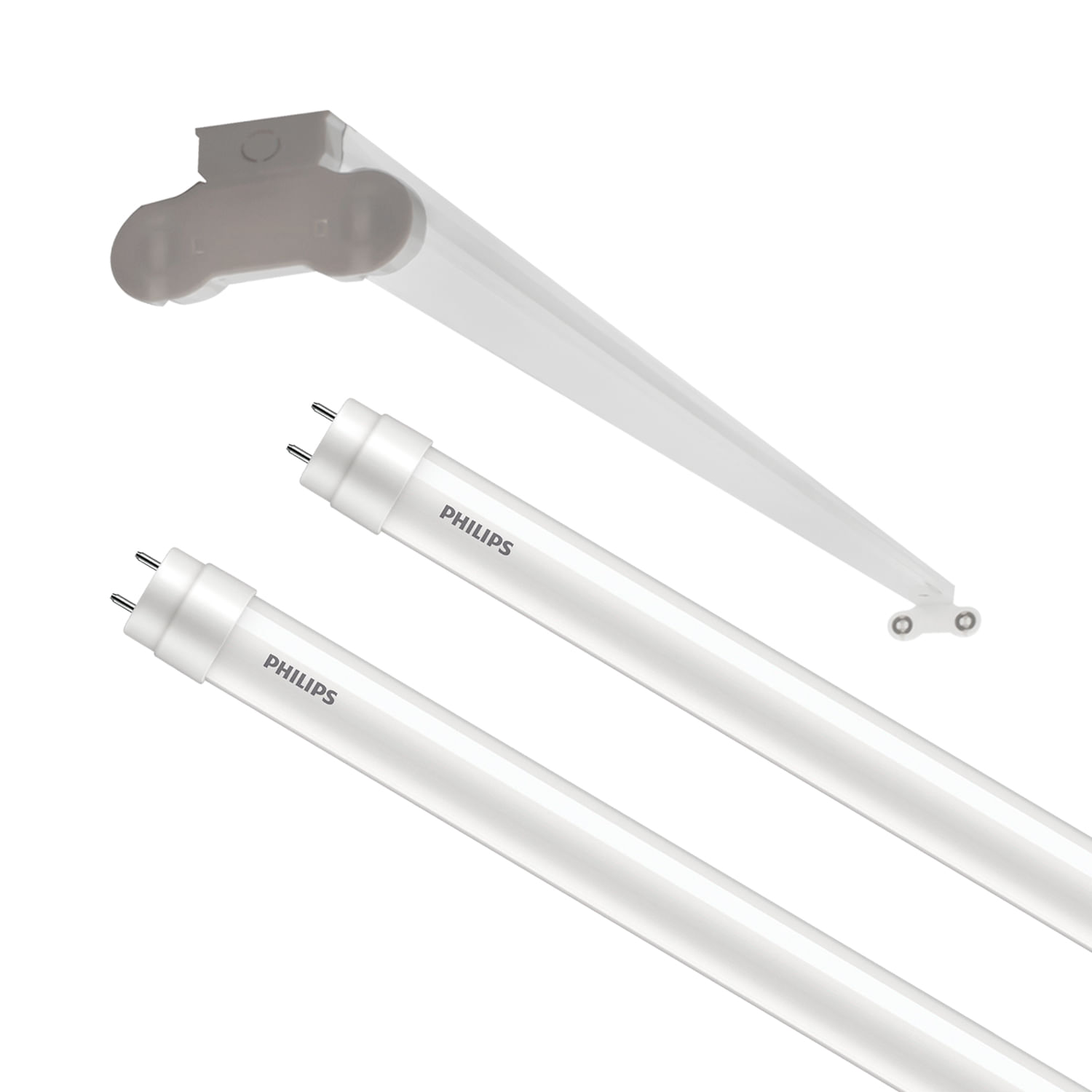 Pack Canoa 120cm + 2 Tubos LED T8 Dual Side 16W Luz Fría (400017) — TechnoLamp