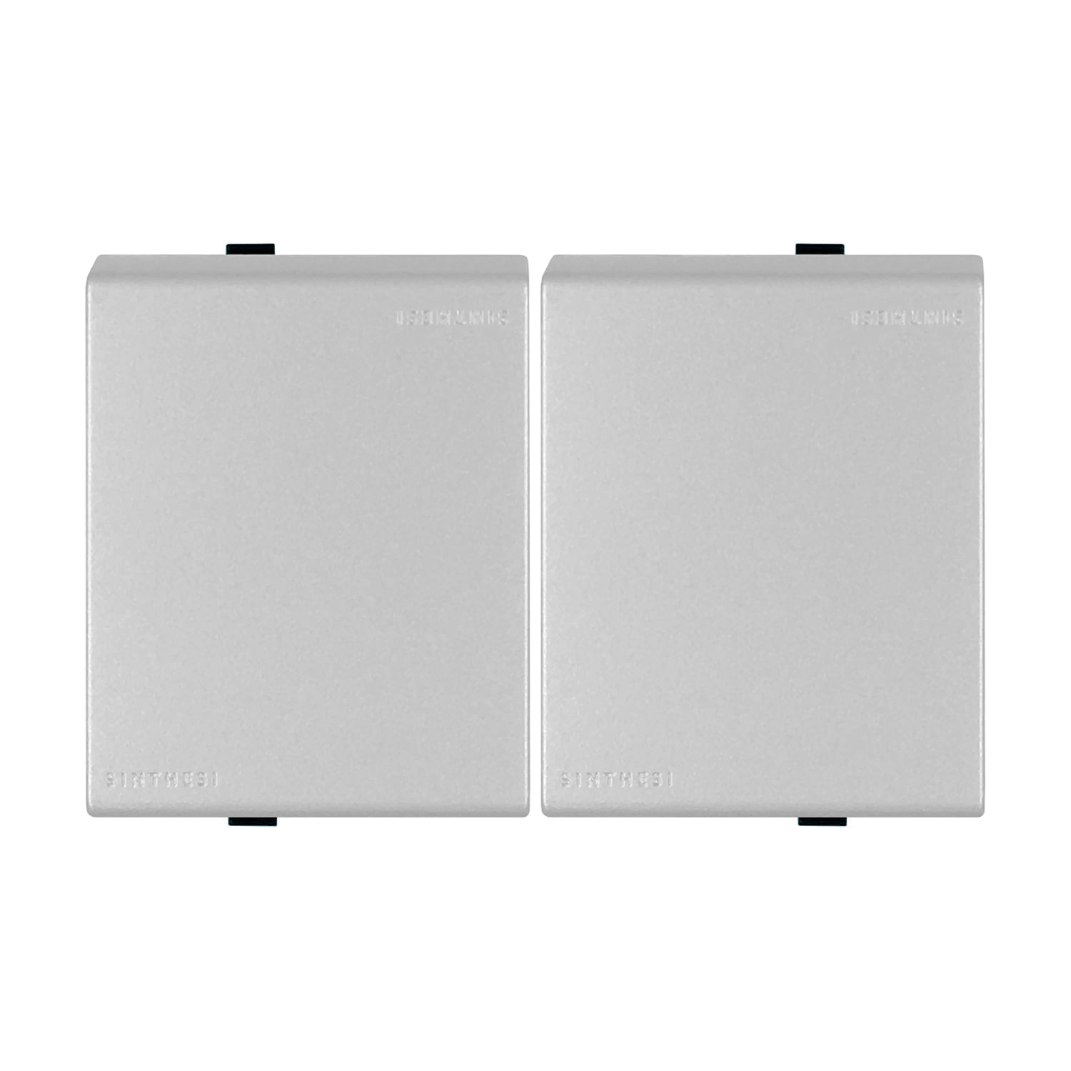 Módulo Conmutador Doble 9/24 Teclon 1,5 Módulos 16A 250V S44 Plata 442312 — Sinthesi — Sinthesi