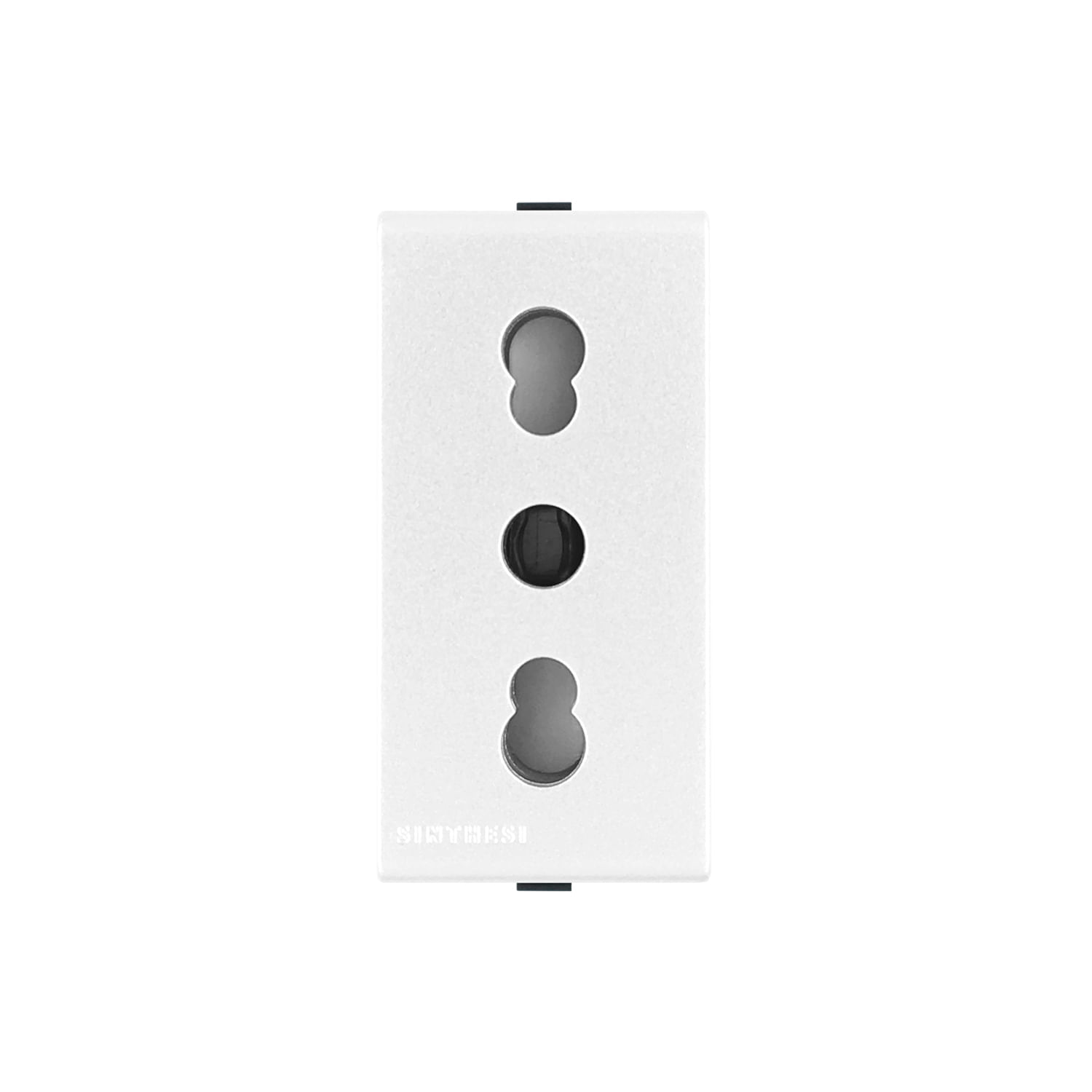 Módulo Tomacorriente Bipaso 10/16A 250V 2P+T S44 Magnesio 443114 — Sinthesi — Sinthesi