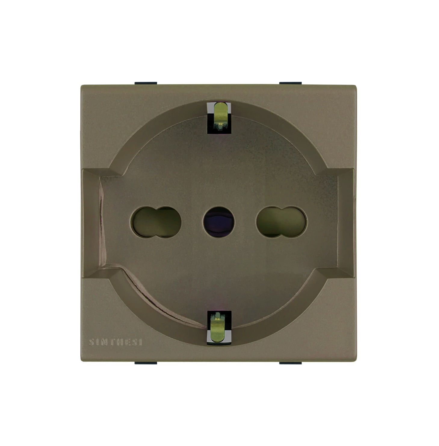 Módulo Tomacorriente Schuko 2P+T 10/16A 250V S44 Arena 443313 — Sinthesi — Sinthesi