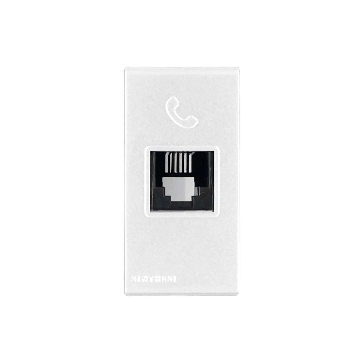 Módulo Toma Telefonica RJ11 S44 Magnesio 444014 — Sinthesi — Sinthesi