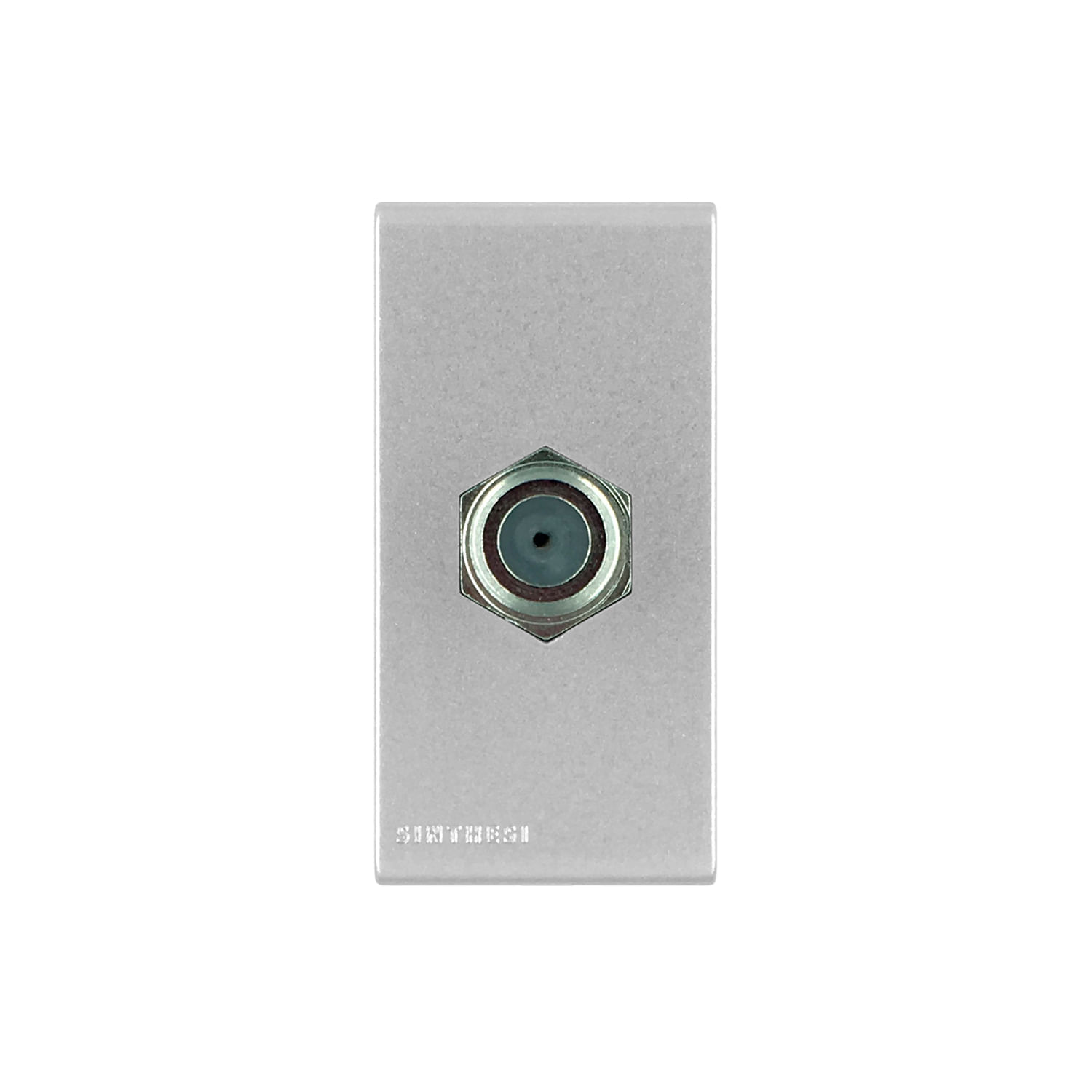 Módulo Toma Coaxial TV SAT S44 Plata 444212 — Sinthesi — Sinthesi