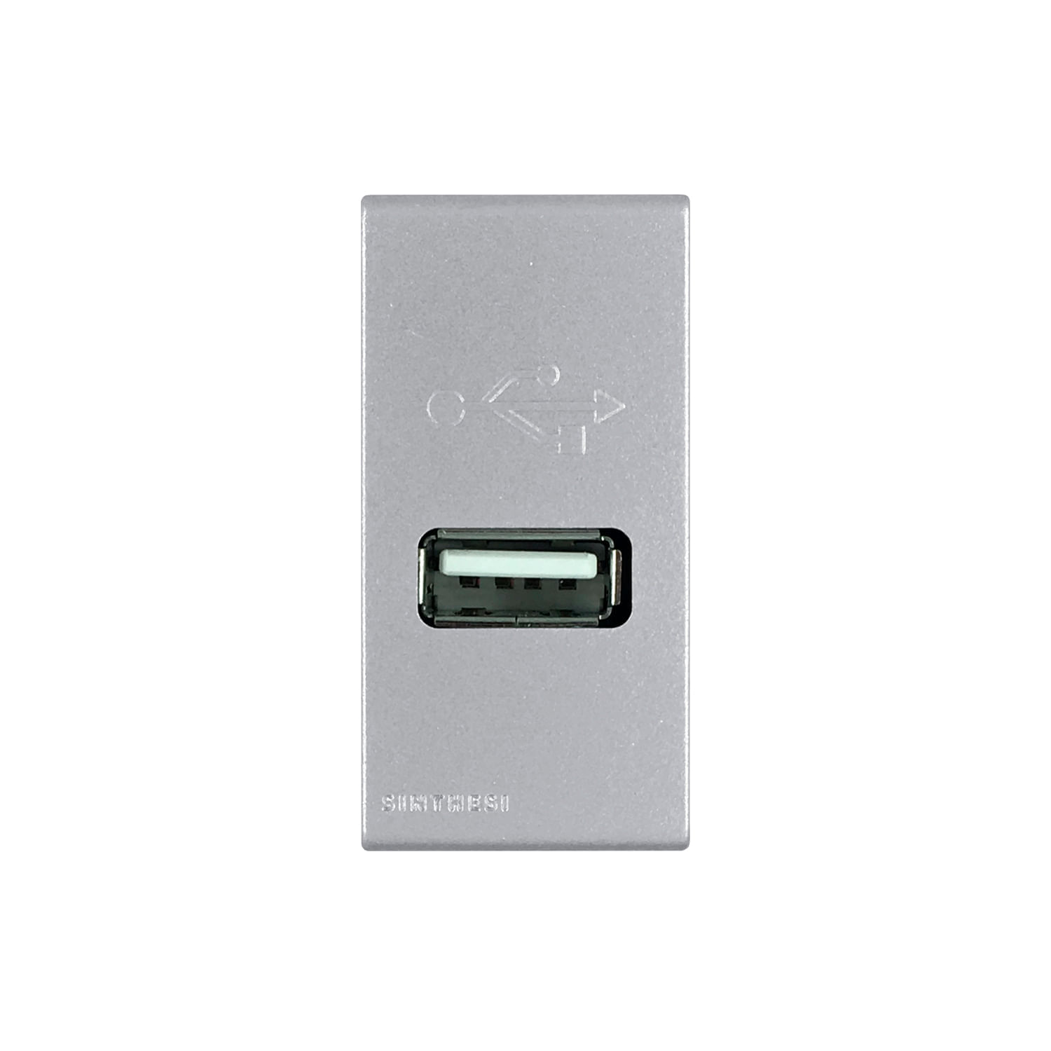 Módulo Cargador USB 1A 5V S44 Plata 444712 — Sinthesi — Sinthesi