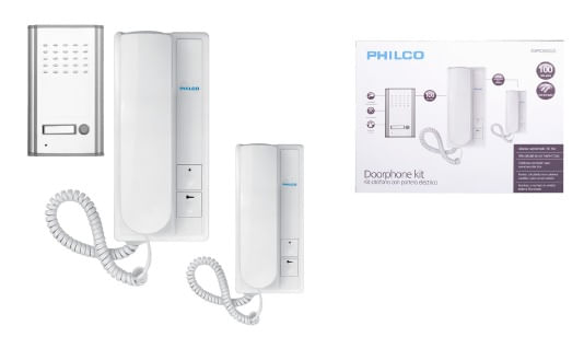 Kit Portero Electrico + 2 Citofono PR-20 35PR000020 Philco (502831) — PHILCO