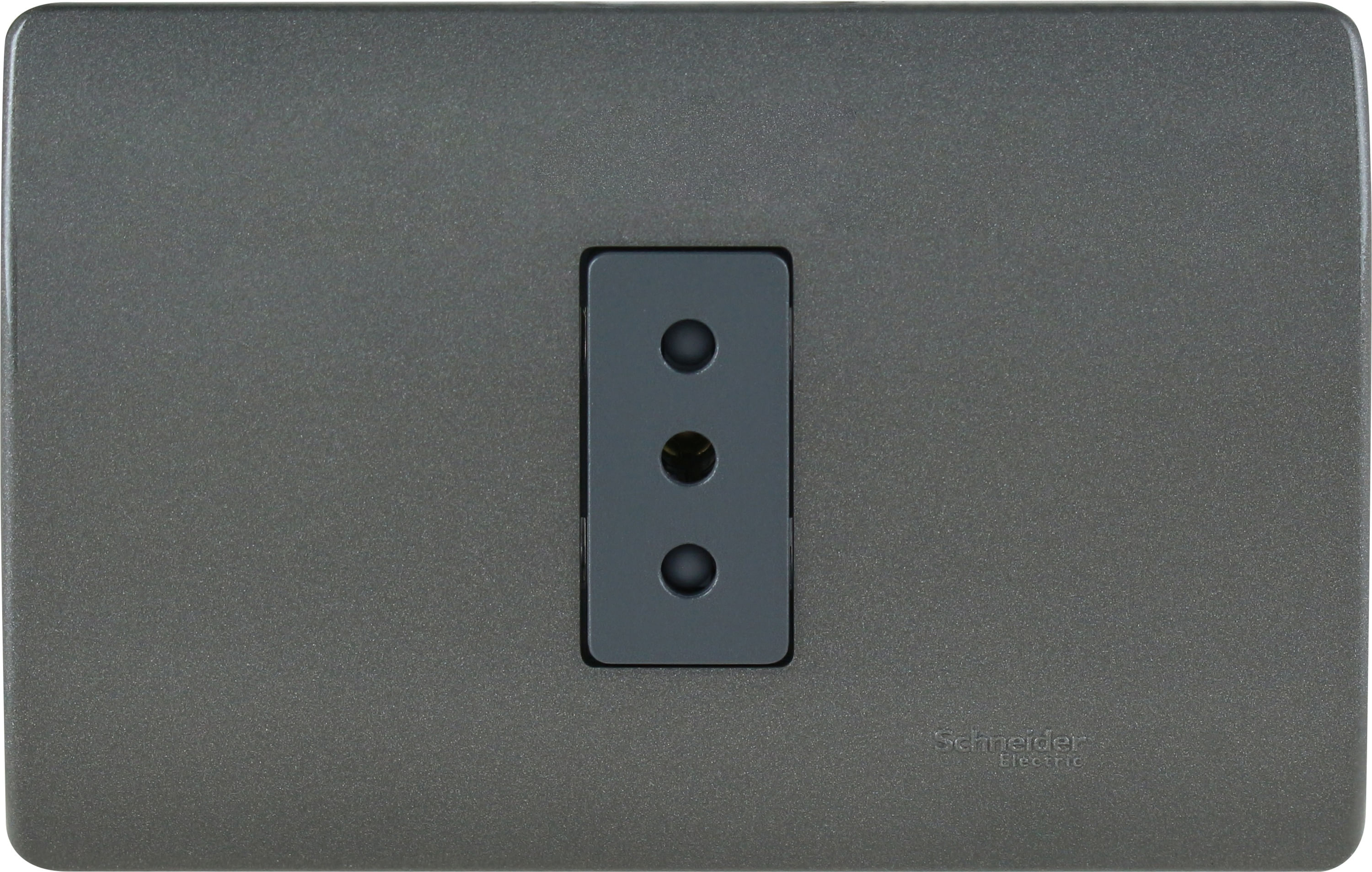 Enchufe Simple 2P+T 10A 250V Armado Humo/noir Genesis MWD130347616 (680380) — SCHNEIDER ELECTRIC