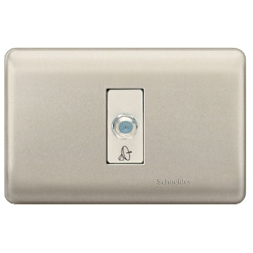 Toma Coaxial Niquel Armado Niquel/beige Genesis MWD130347424 (681548) — SCHNEIDER ELECTRIC