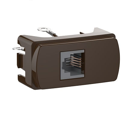 Modulo Toma Telefonica RJ11 CafÉ Miluz S3B74805 (688129) — SCHNEIDER ELECTRIC