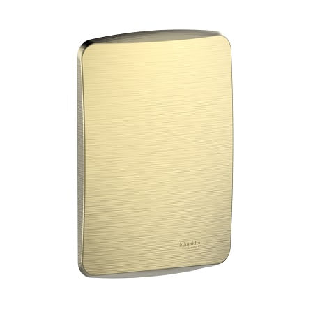 Placa Ciega Con Soporte Metal Dorado Miluz S3B77108 (688138) — SCHNEIDER ELECTRIC