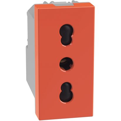 Módulo Toma Corriente 2P+T 10/16A Naranjo J4180O — BTicino — BTicino