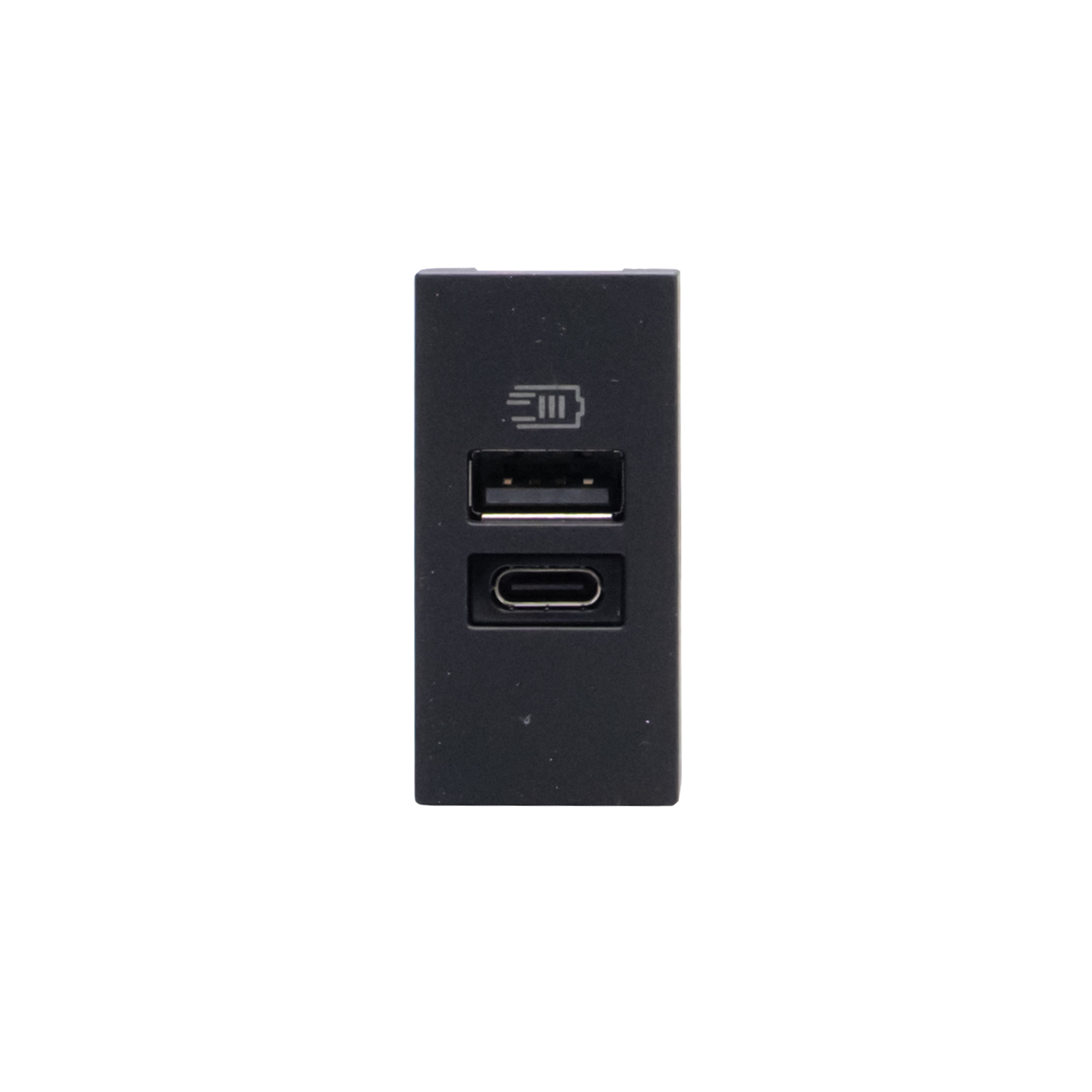 Módulo Cargador USB AC 1 Módulo Negro JB4191AC — BTicino — BTicino