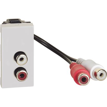 Módulo Doble Rca Blanco JW4269R — BTicino — BTicino