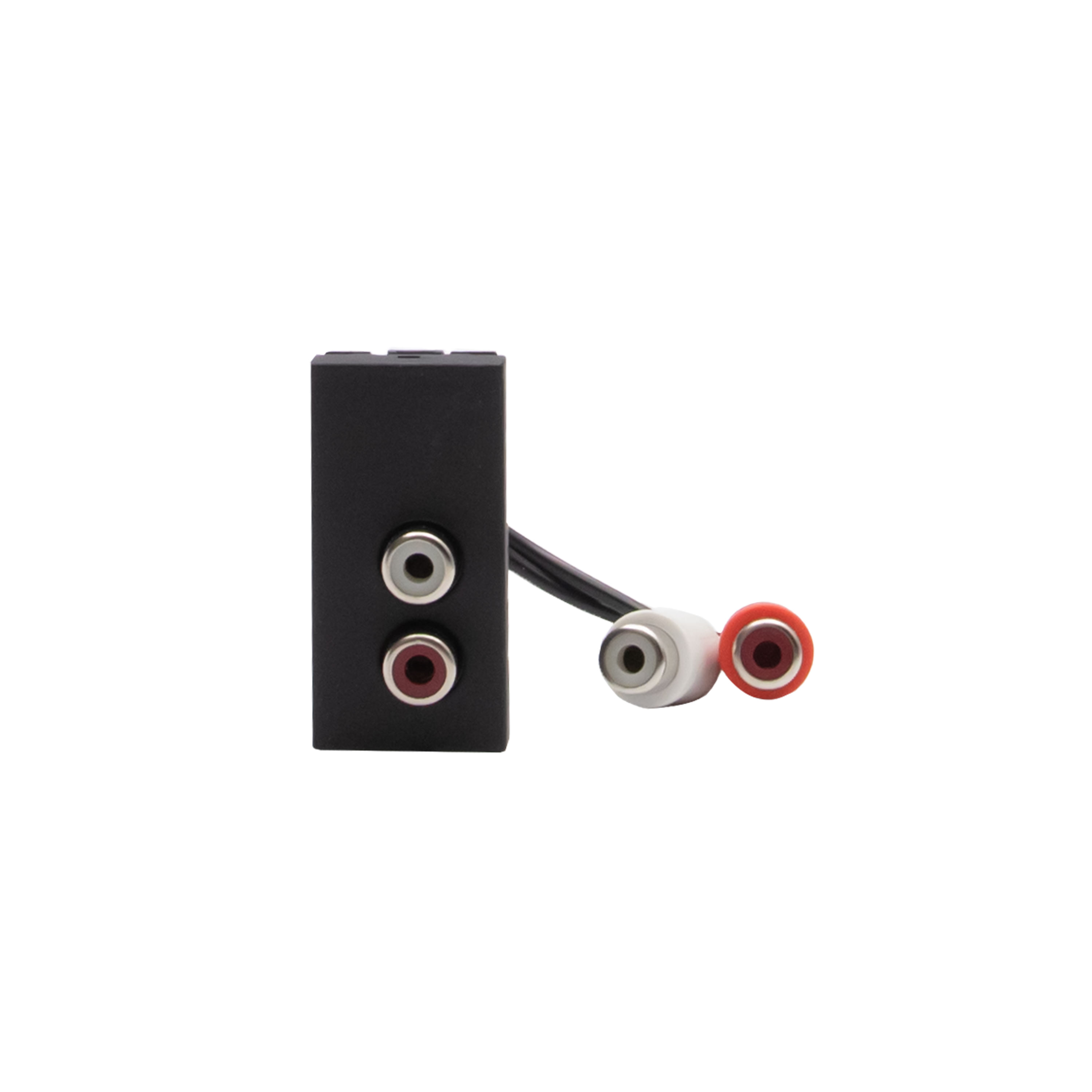 Módulo Doble Rca Negro JB4269R — BTicino — BTicino