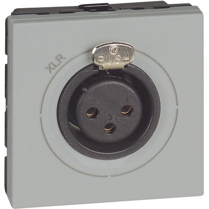 Módulo Conector Xrl 3 Pin H Gris JG4295 — BTicino — BTicino