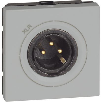 Módulo Conector Xrl 3 Pin M Gris JG4296 — BTicino — BTicino