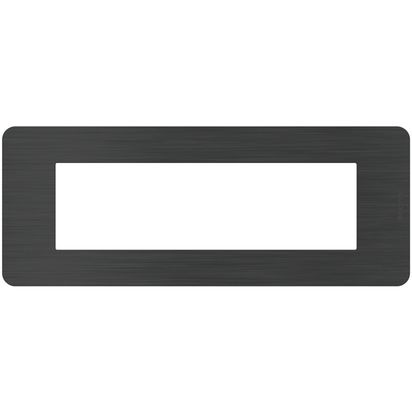 Placa 7 Puestos Niquel Negro JA4807EN — BTicino — BTicino