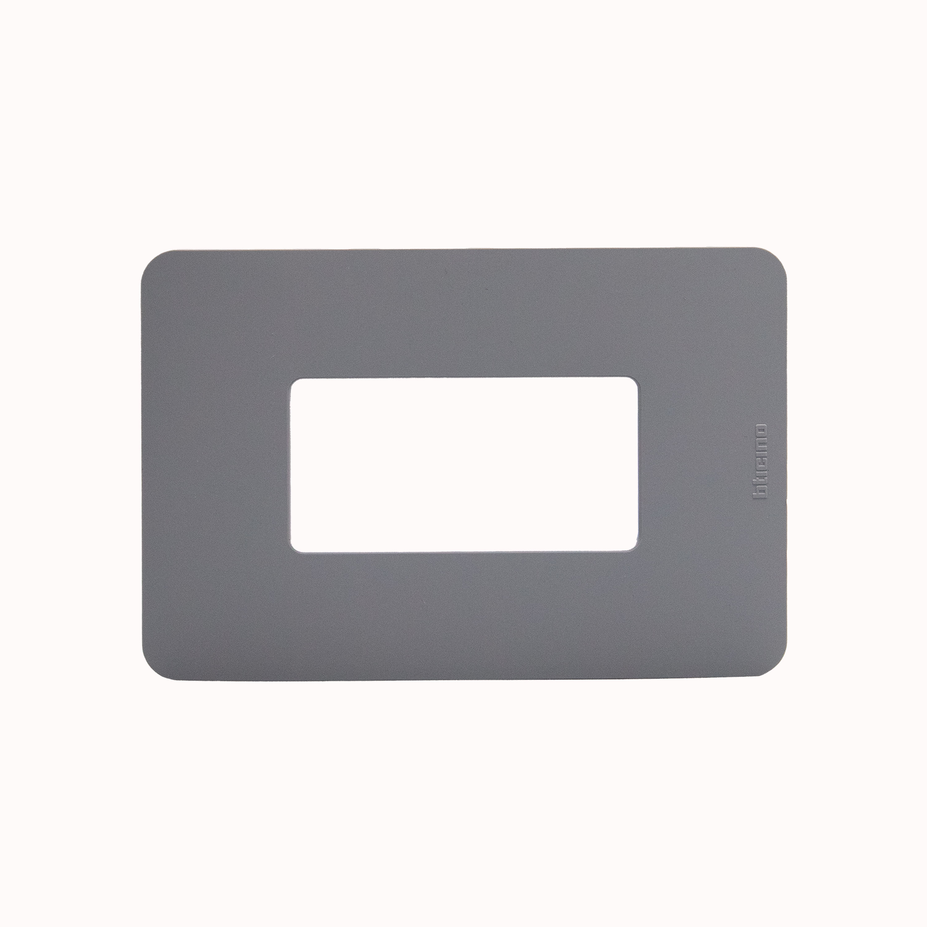 Placa Ps 3 Módulos Gris JA4803PJG — BTicino — BTicino