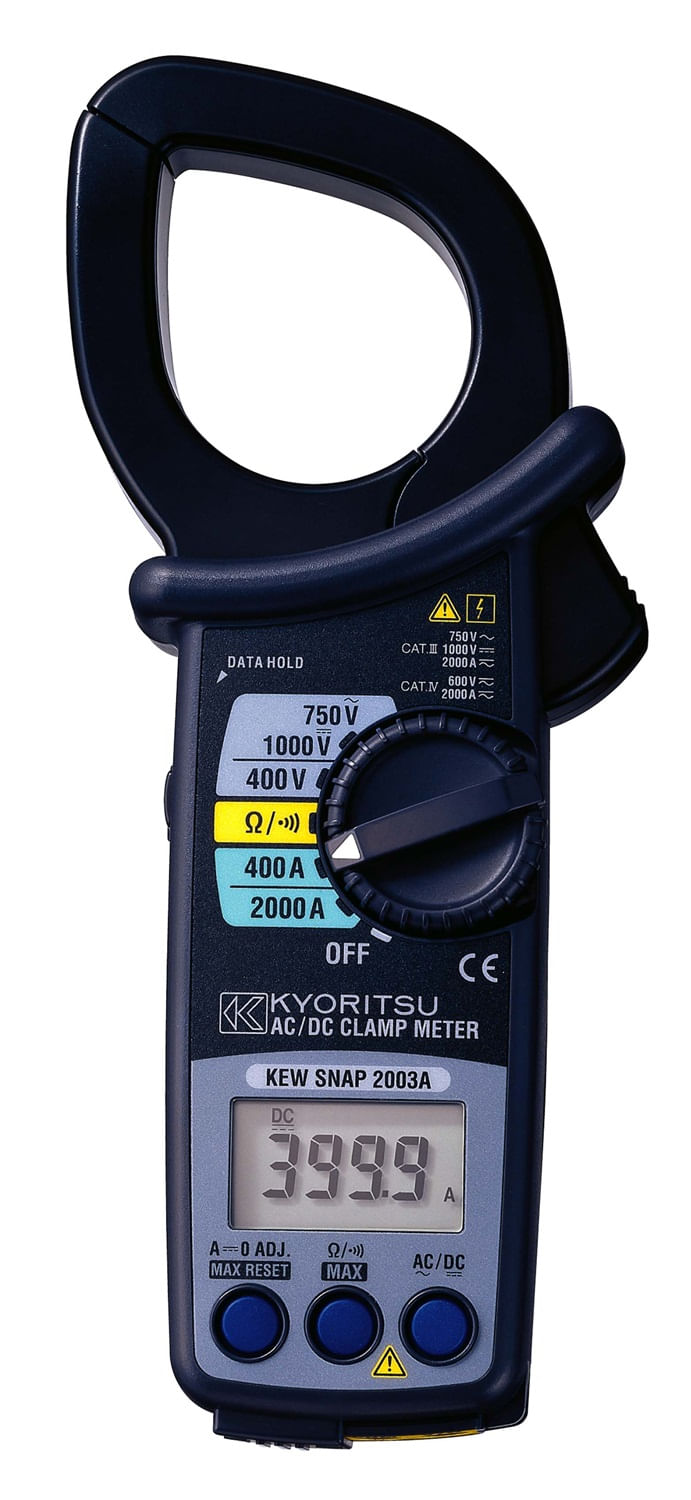 Amperimetro Tenaza 2000A AC/DC Kew 2003A Kyoritsu (704295) — Kyoritsu