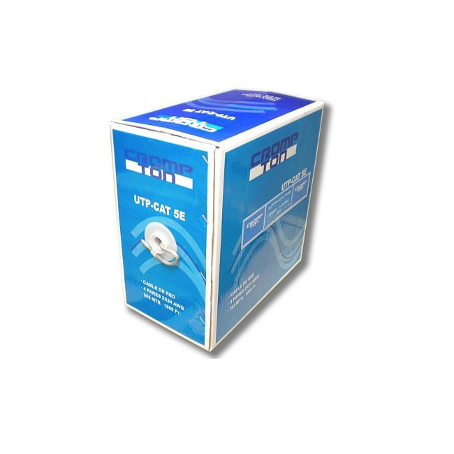 Cable UTP CAT5E 4 Pares 24AWG — Crompton — Crompton