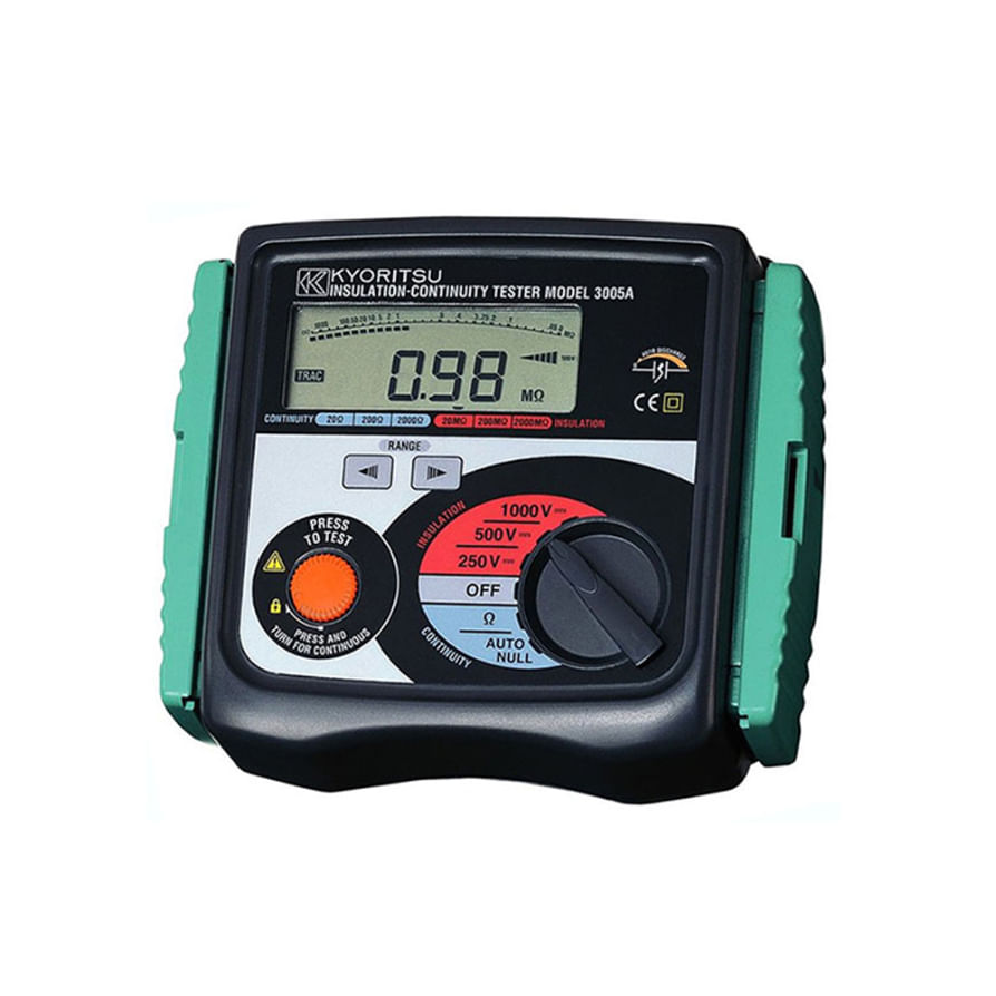 Medidor de Aislacion Digital 1000V 2000MOH Kew 3005A Kyoritsu (760820) — Kyoritsu