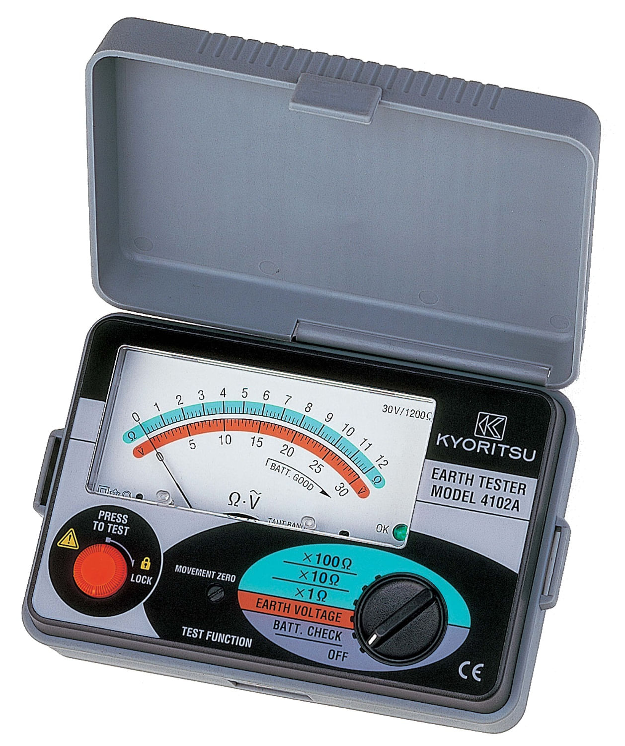 Medidor de Resistencia Tierra Analogo 0-1200OHM Soft Case Kew 4102A Kyoritsu (760879) — Kyoritsu