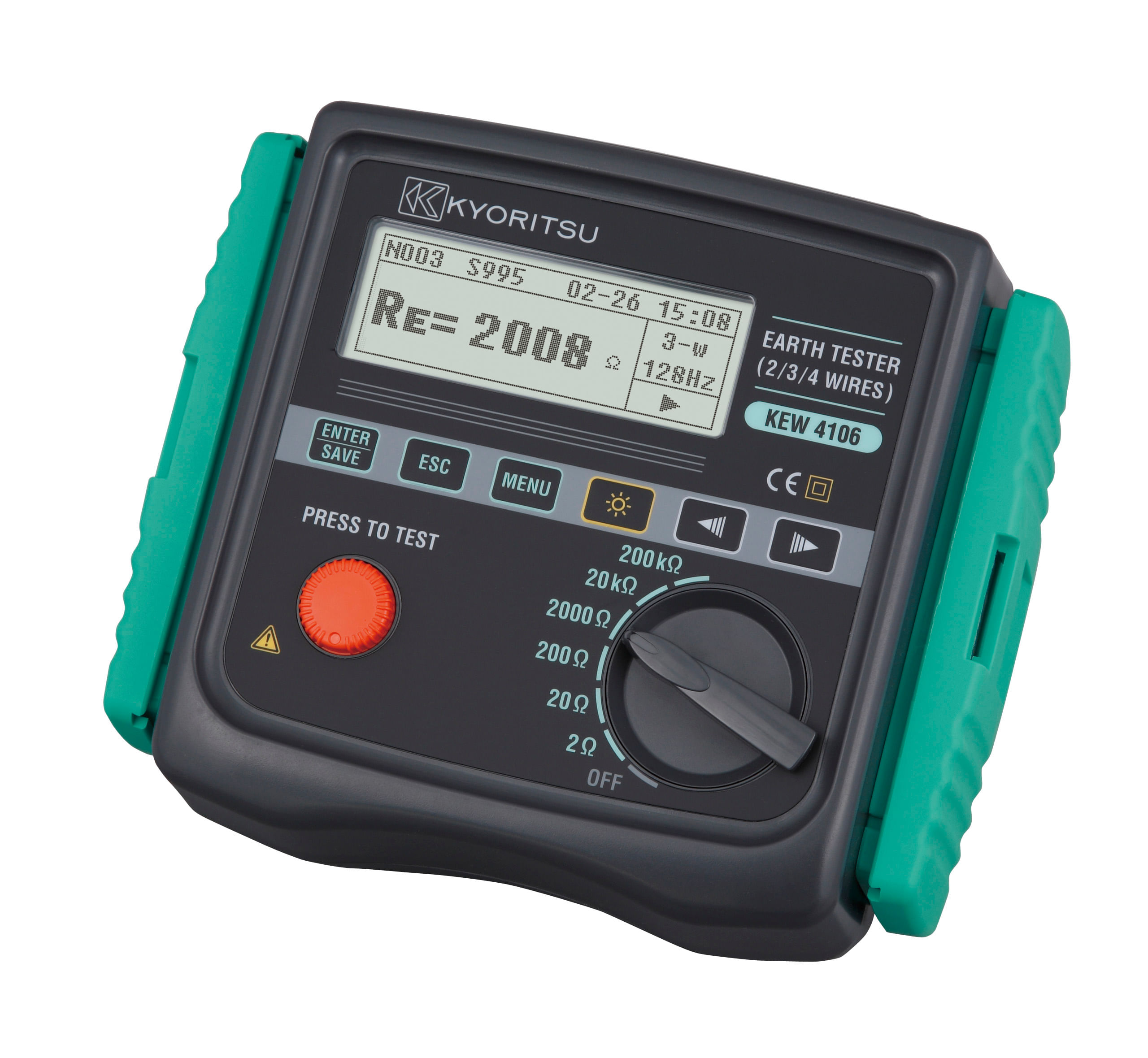 Medidor de Resistencia Tierra Digital 4 Ptas Kew 4106 Kyoritsu (760884) — Kyoritsu