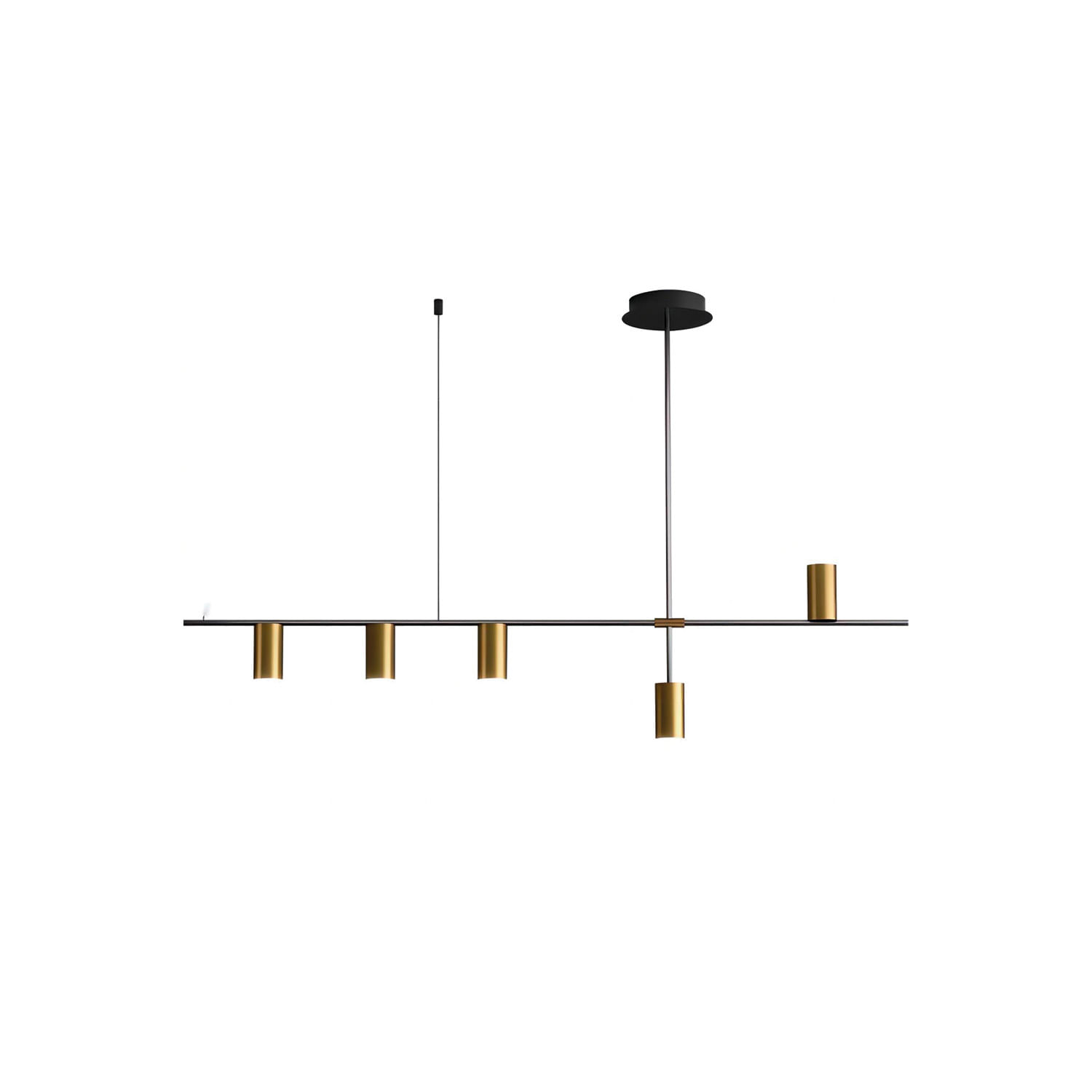 Lámpara Colgante Linen Dorado y Negro — Bp — BP