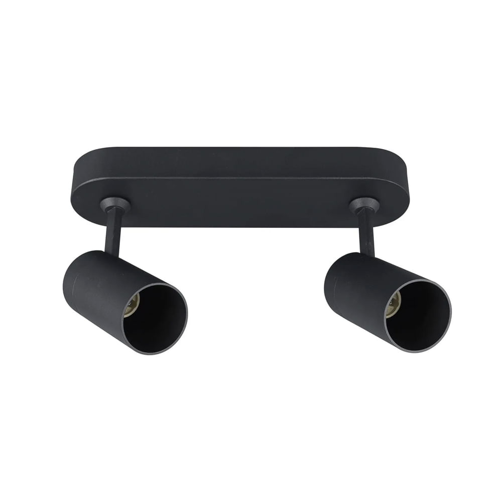 Foco Sobrepuesto Arsis Ii Xl 2 Luces Negro Mate — Bp — BP