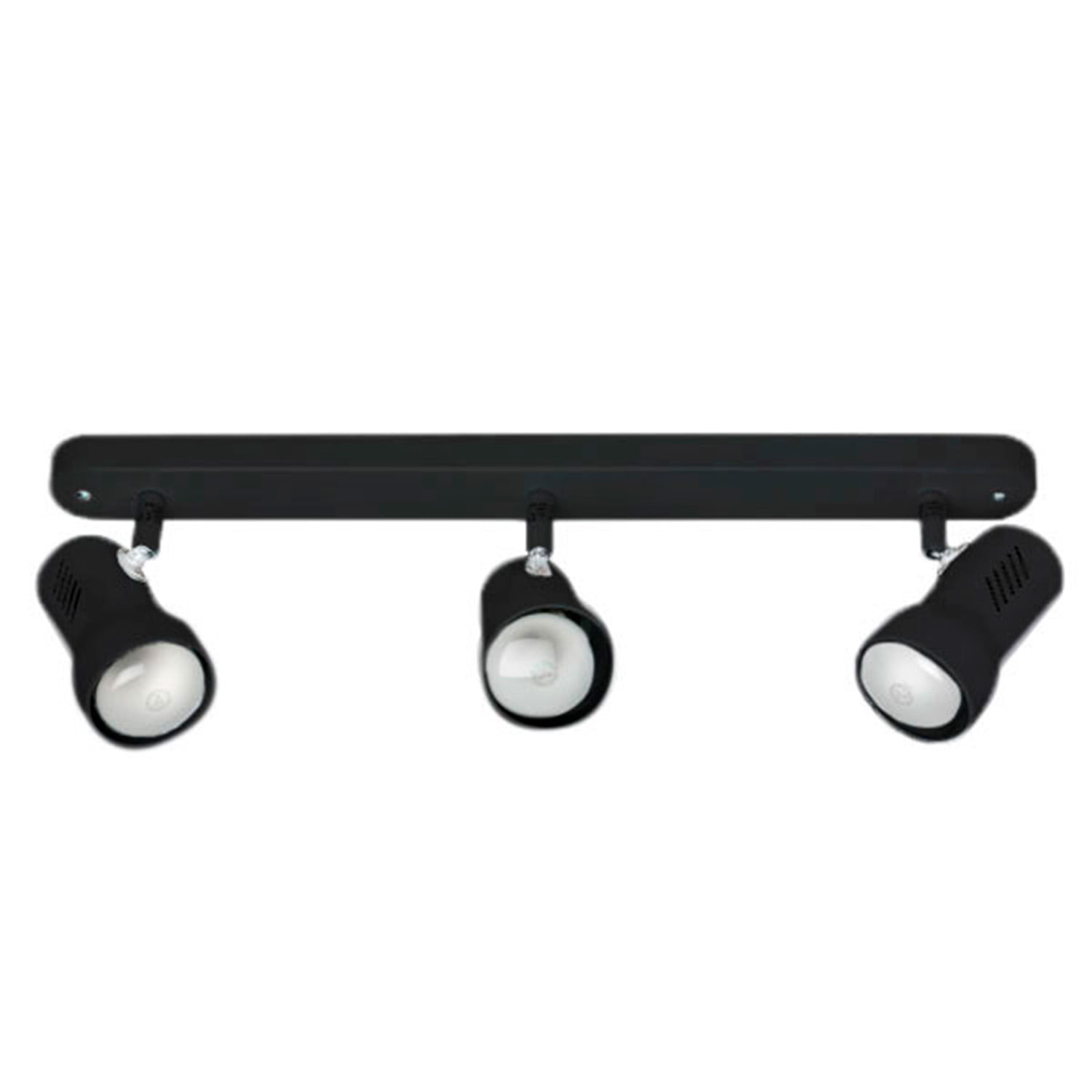 Foco Sobrepuesto 3 Focos R63 Negro — Bp — BP