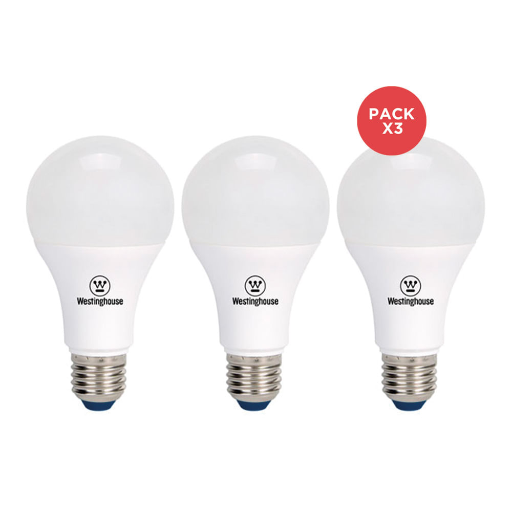 Pack 3× Ampolleta LED A55 5W 3000K E27 AM203006695 — Westinghouse