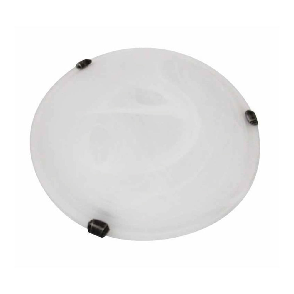 Plafón Alabastro 2 Luces Blanco 30cm — Bp — BP