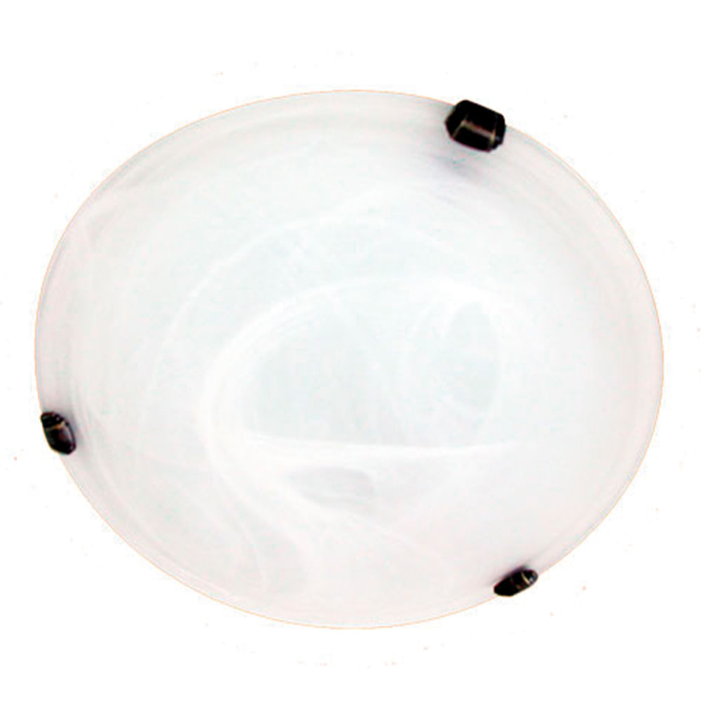 Plafón Alabastro 30cm Blanco — Bp — BP