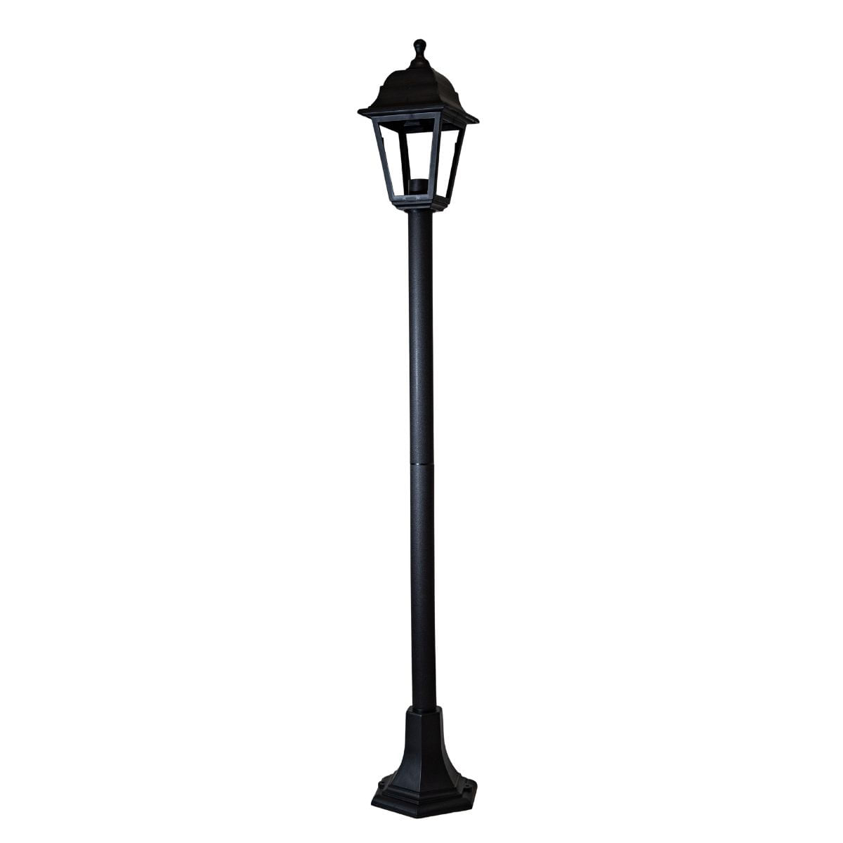 Bollard/poste Pedestal 1.22M Sintético 4 Caras Negro — Bp — BP