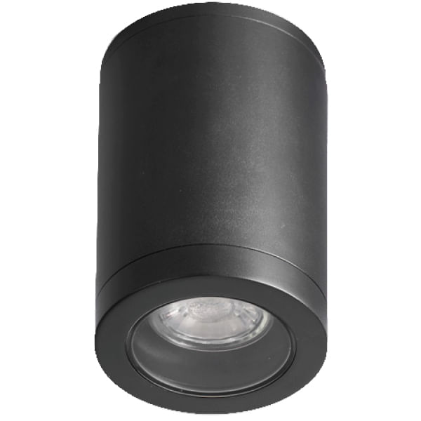 Foco Sobrepuesto Circular Costa Lux Negro — Bp — BP
