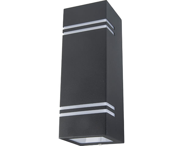 Aplique Exterior Bika Bidireccional Negro — Bp — BP
