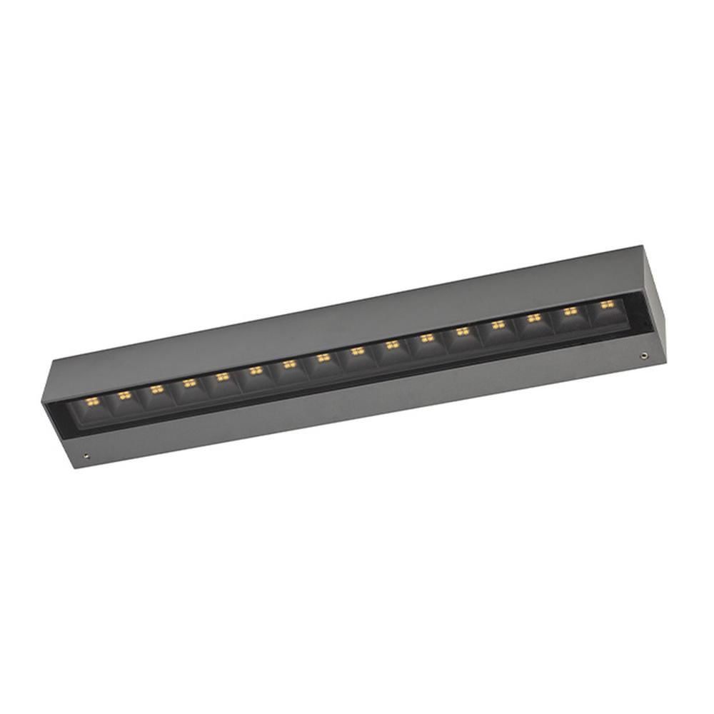Aplique New Brick Xl Bidireccional LED 2x12W Luz Cálida Gris — Bp — BP