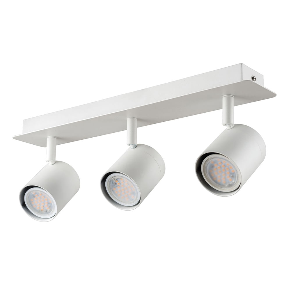 Foco Sobrepuesto 3 Luces Cil Iii Blanco Mate IP44 GU10 — Bp — BP