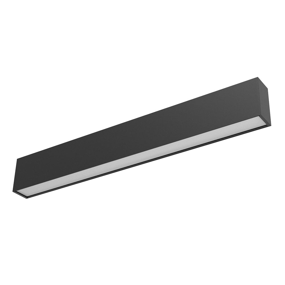Luminaria Apolo Iii Negro 28W LED 4000K 120lm/w + Kit Em — Colors — Colors