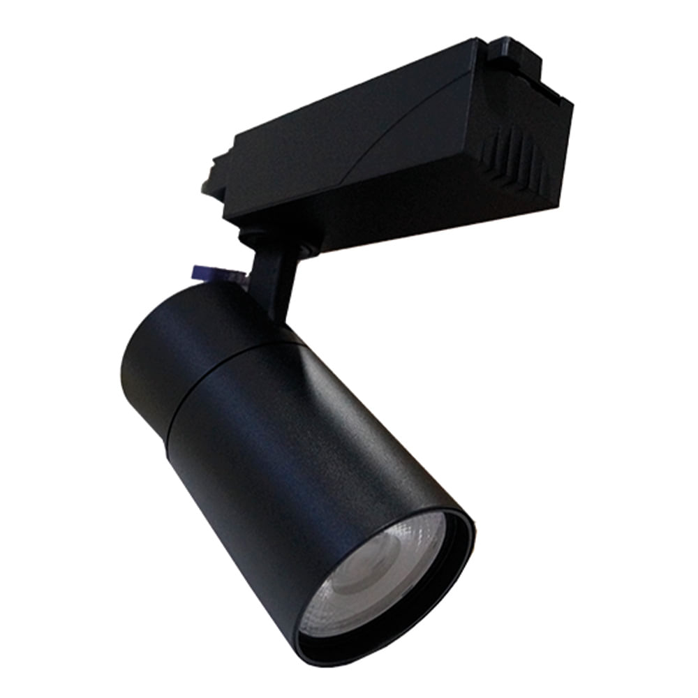 Foco Riel Trifase Negro 30W 15° — Savia — Savia