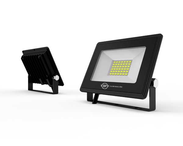 Proyector LED 30W Luz Blanco Neutro Negro — Bp — BP
