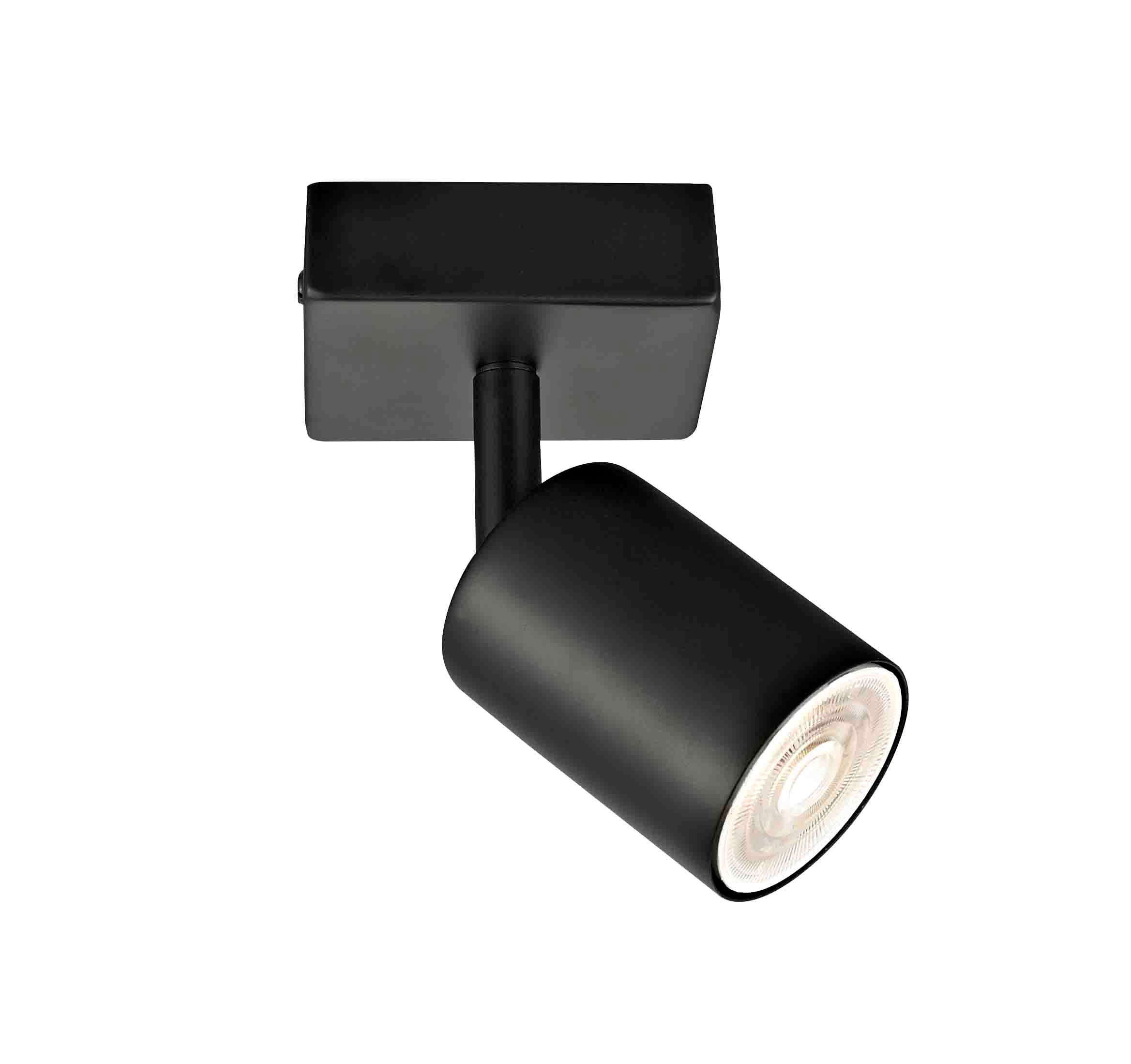 Foco Sobrepuesto Silo Negro Mate — Bp — BP