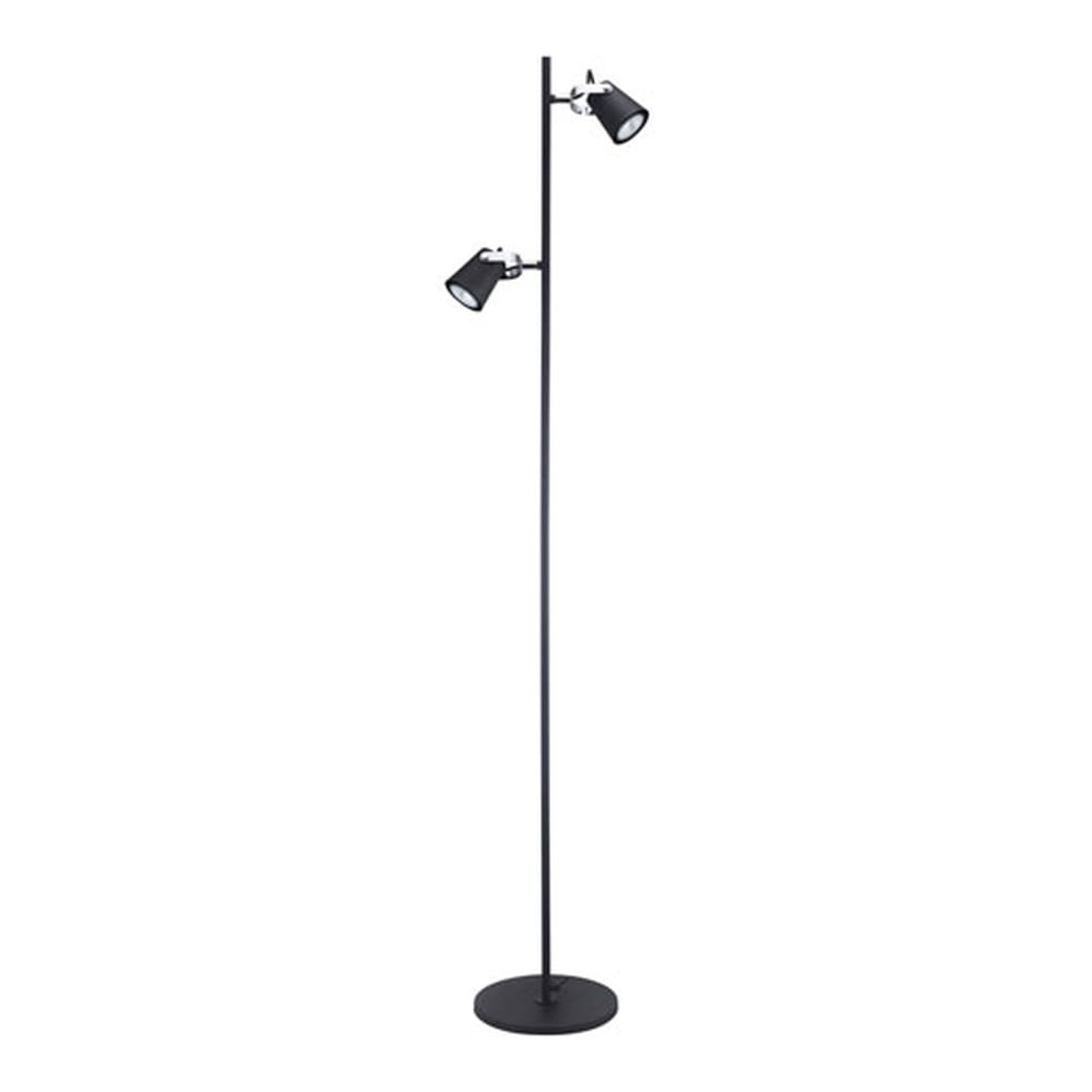 Lámpara Pie Aurus 2 Luces Negro Mate — Bp — BP
