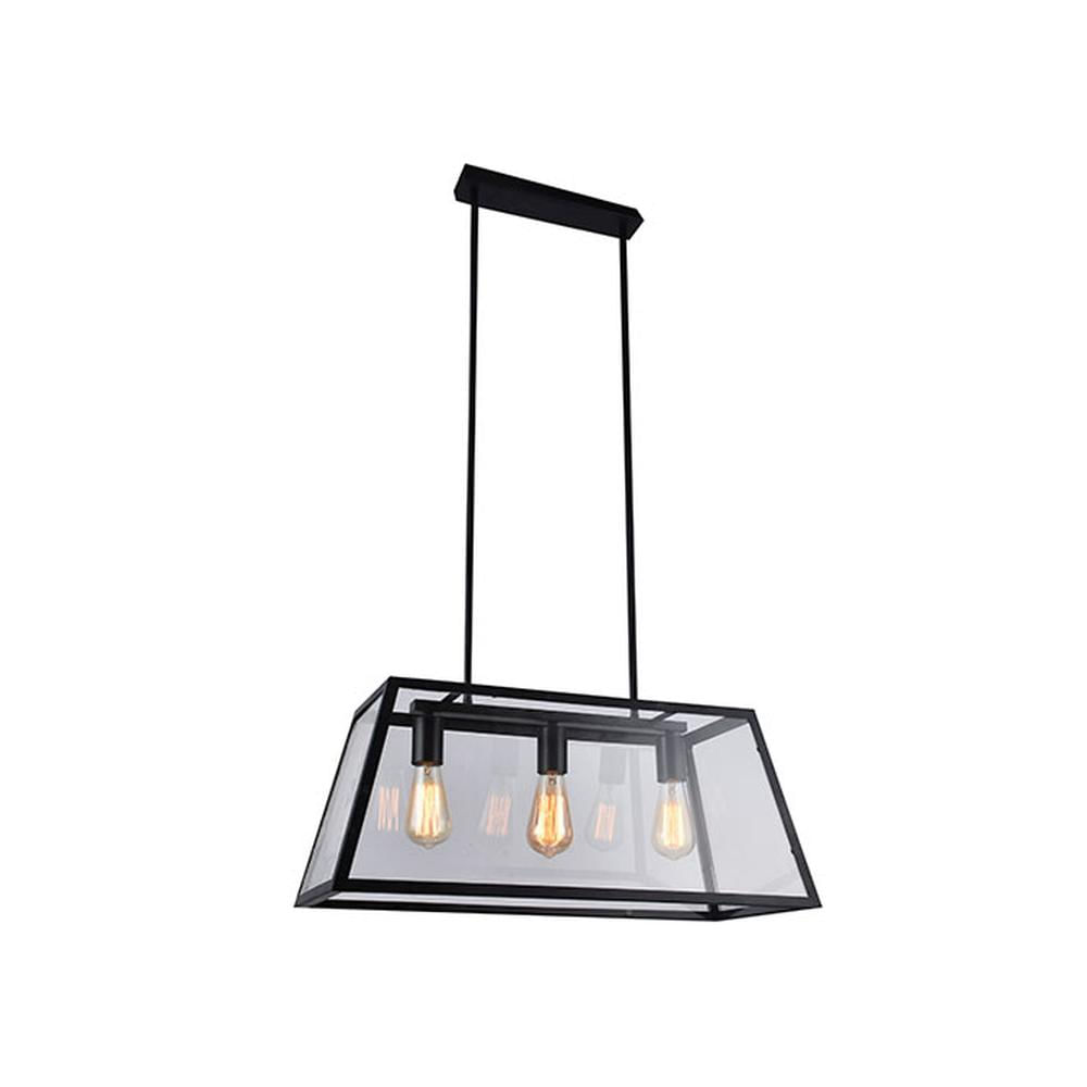 Lámpara Colgante Vanko 3 Luces Negro — Bp — BP