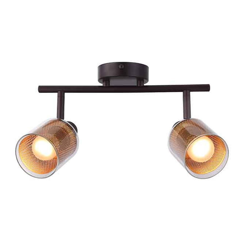 Barra Sobrepuesta Rewa 2 Luces Dorado Mate — Bp — BP