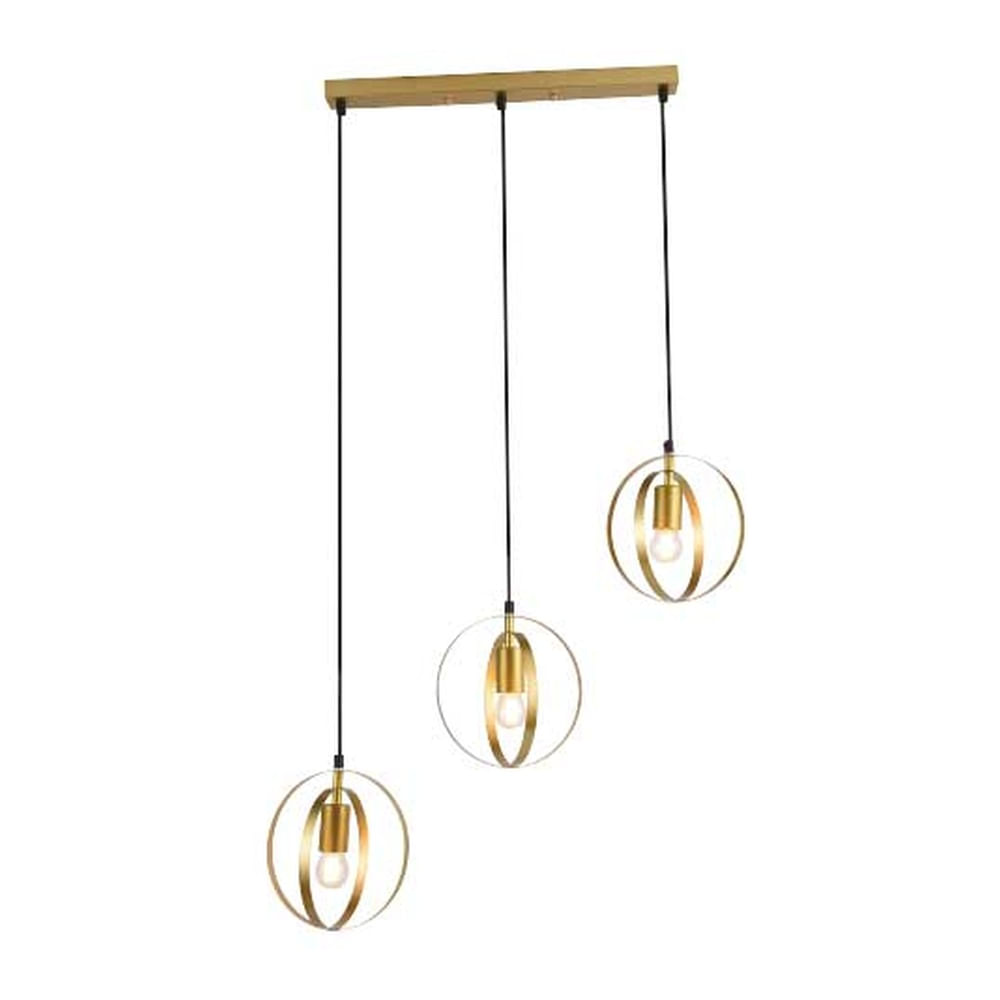 Lámpara Colgante 3 Luces Talice Dorado — Bp — BP